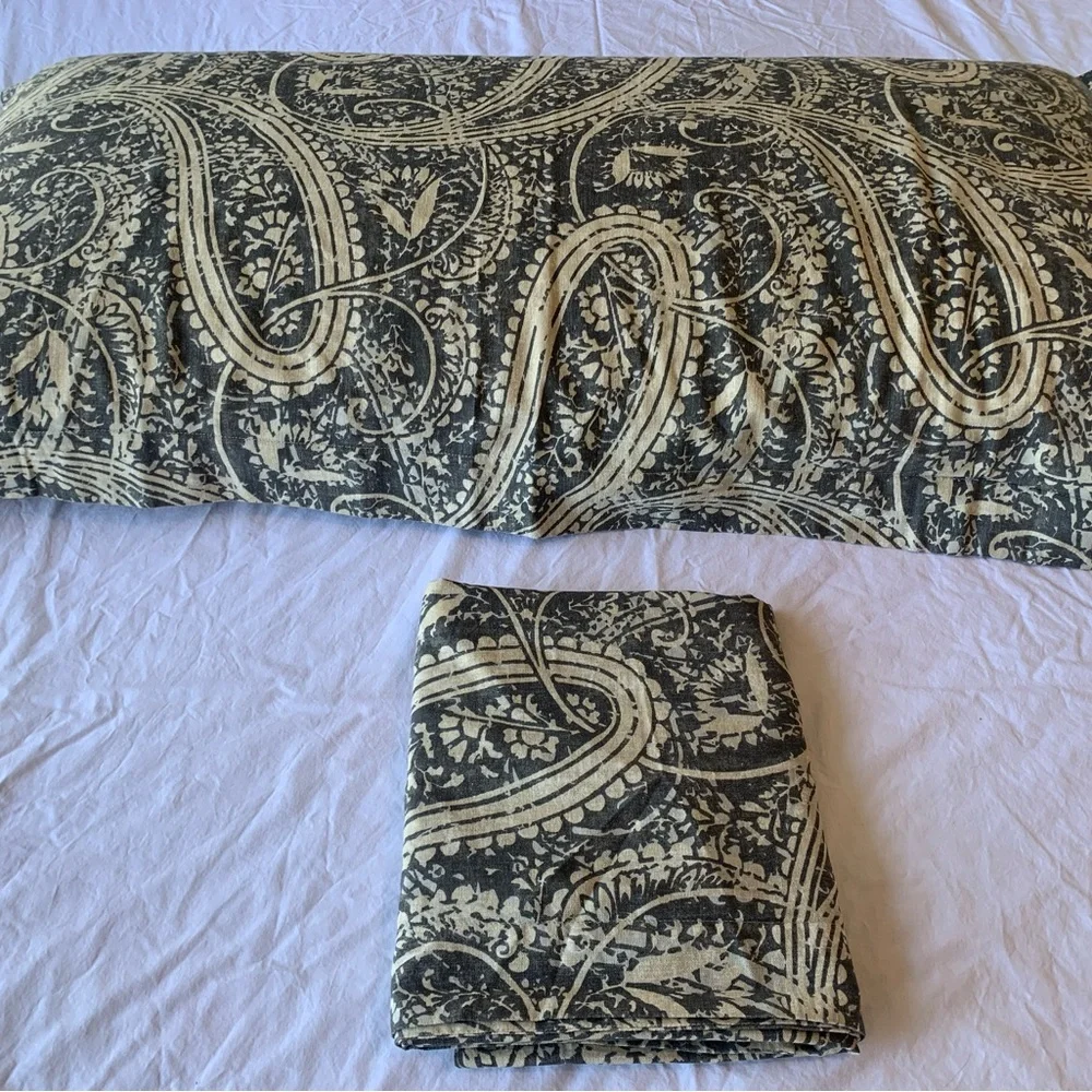 Pottery Barn Paisley King Pillow Cases Shams